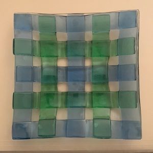 Hand Crafted Glass Accent Plate